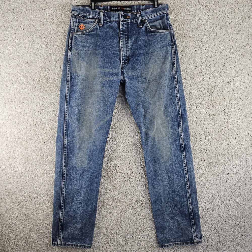 Vintage Wrangler FR LOT OF 2 Jeans Mens 34x34 Blue Denim Relaxed Straight